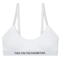 Ripndip Womens|Stocking Stuffers<Fuckin Fuck Bralette (White)