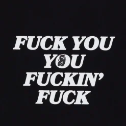 Ripndip Womens|Womens<Fuckin Fuck Cropped Ringer Tee (Black/White)