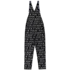 Ripndip Pants|Overalls<Fuckin Fuck Denim Overalls (Black)