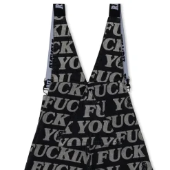 Ripndip Pants|Overalls<Fuckin Fuck Denim Overalls (Black)