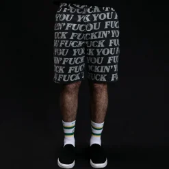 Ripndip Shorts<Fuckin Fuck Denim Shorts (Black)