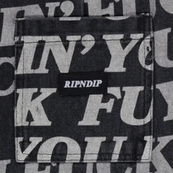 Ripndip Shorts<Fuckin Fuck Denim Shorts (Black)