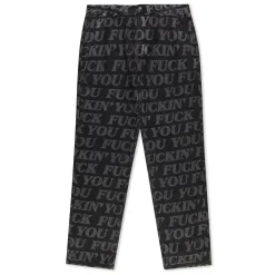 Ripndip Pants<F.U.F.F. Washed Denim Pants (Black)