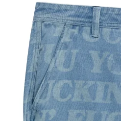 Ripndip Pants<F.U.F.F. Washed Denim Pants (Light Washed Denim)