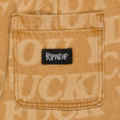 Ripndip Pants<F.U.F.F. Washed Denim Pants (Light Brown Denim)