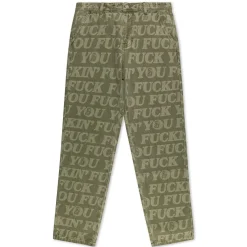 Ripndip Pants<F.U.F.F. Washed Denim Pants (Light Olive Denim)