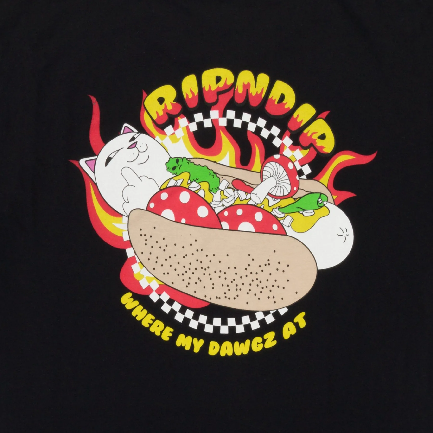 Ripndip Short Sleeve Tees|Stocking Stuffers<Glizzy Tee (Black)