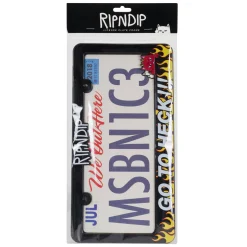 Ripndip Stocking Stuffers|Car Accessories<Go To Heck License Plate (Black)