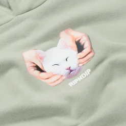 Ripndip Hoodies / Crewnecks<Happy Kitty Hoodie (Sage)