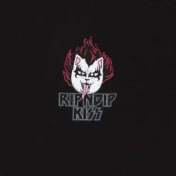 Ripndip Short Sleeve Tees|Stocking Stuffers<Heavens on Fire Tee (Black)