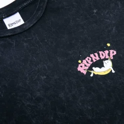 Ripndip Short Sleeve Tees<High On Life Tee (Black Mineral Wash)