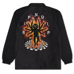 Ripndip Jackets<Illusion Jerm Coaches Jacket (Black)