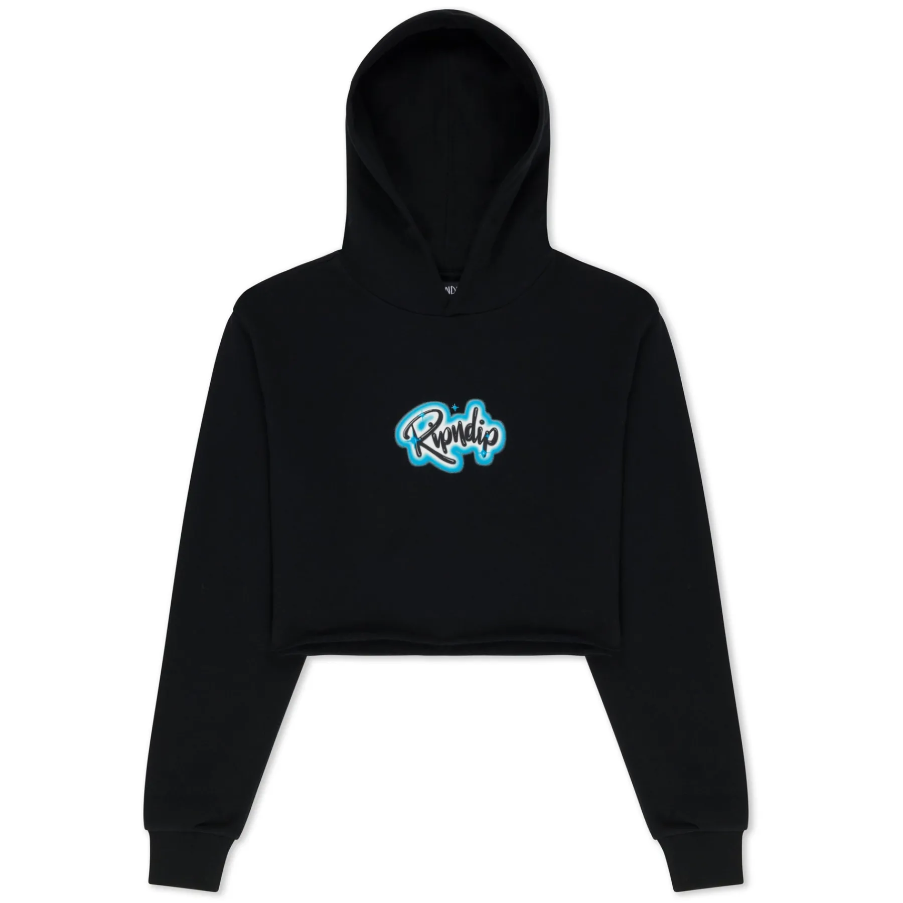 Ripndip Hoodies / Crewnecks|Womens<In Loving Memory Cropped Hoodie (Black)