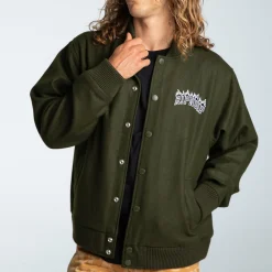 Ripndip Jackets<Inferno Varsity Jacket (Light Forest)
