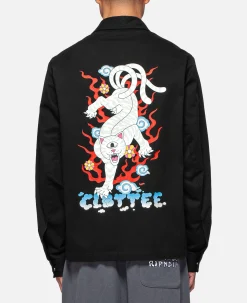 Ripndip Jackets<Isobu Nerm Zip Up Jacket (Black)