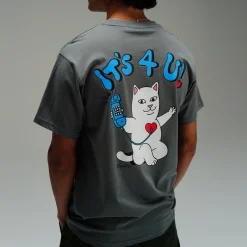 Ripndip Short Sleeve Tees<Its 4 U Tee (Charcoal)