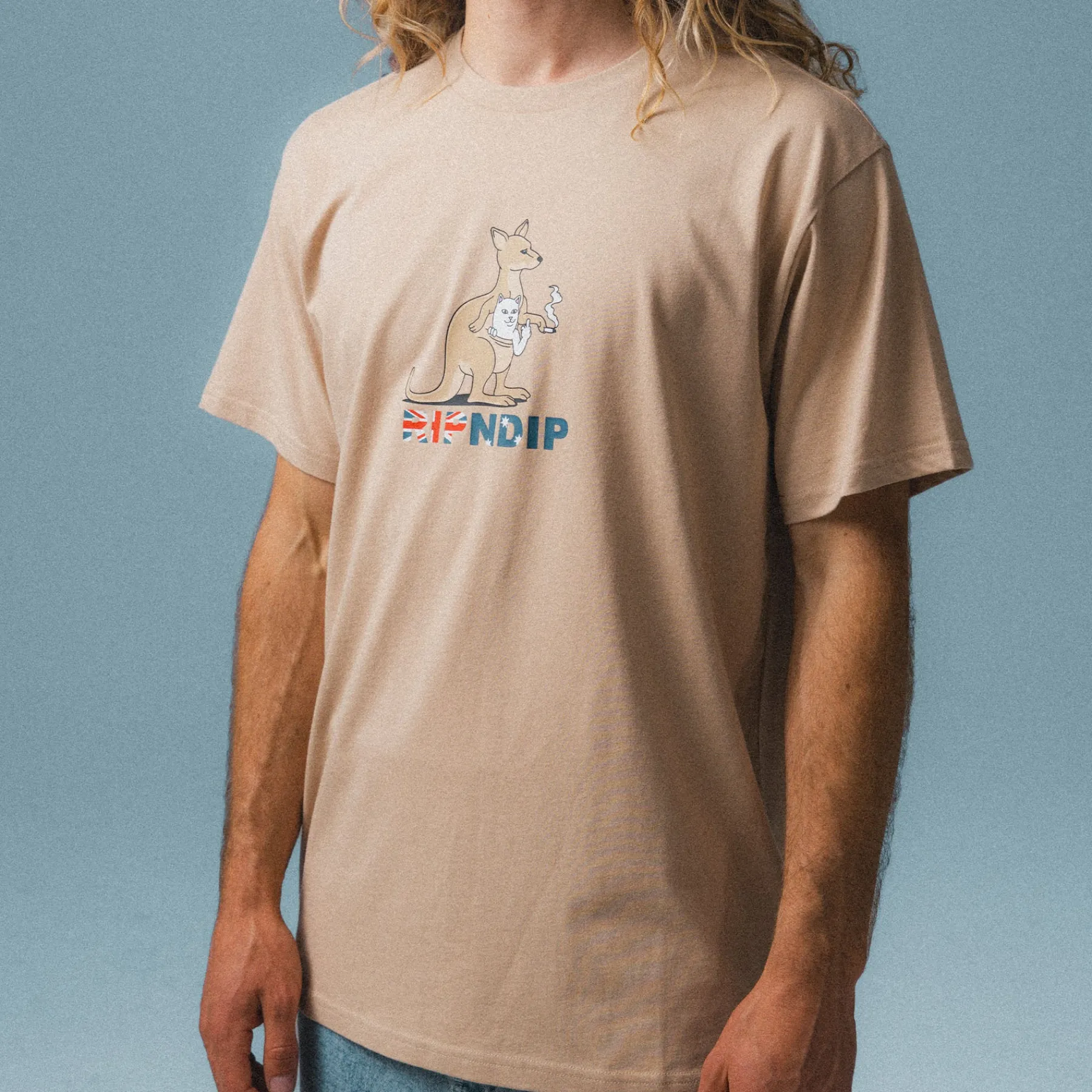 Ripndip Short Sleeve Tees|Stocking Stuffers<Joey Nerm Tee (Almond)