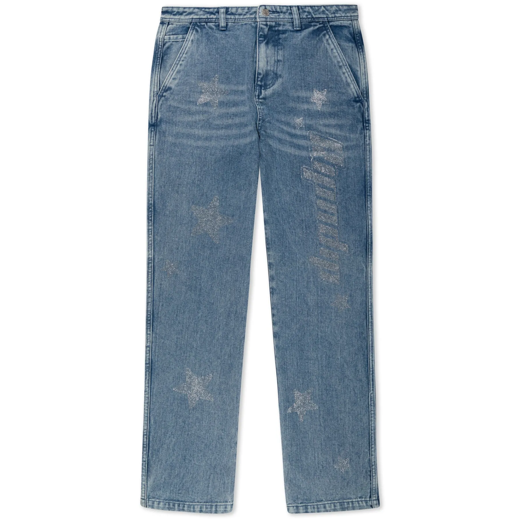 Ripndip Pants|Womens<Kawaii Nerm Womens Wide Leg Pants (Medium Wash)