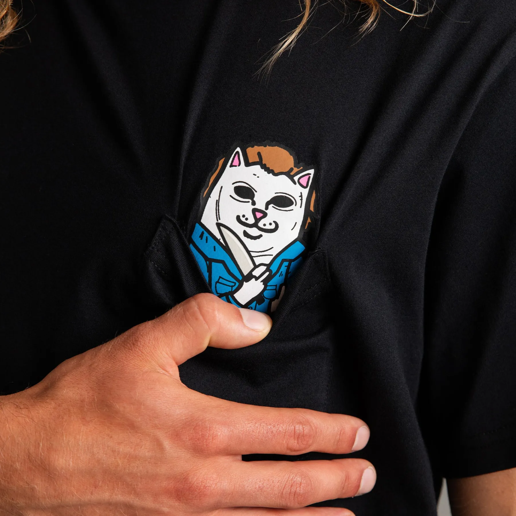 Ripndip Short Sleeve Tees|Stocking Stuffers<Killer Nerm Pocket Tee (Black)
