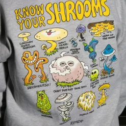 Ripndip Hoodies / Crewnecks<Know Ur Shrooms Hoodie (Ash Heather)