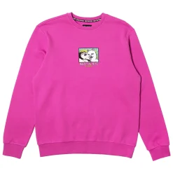 Ripndip Hoodies / Crewnecks|Knits / Sweaters<Lady Friend Crewneck (Fuchsia)