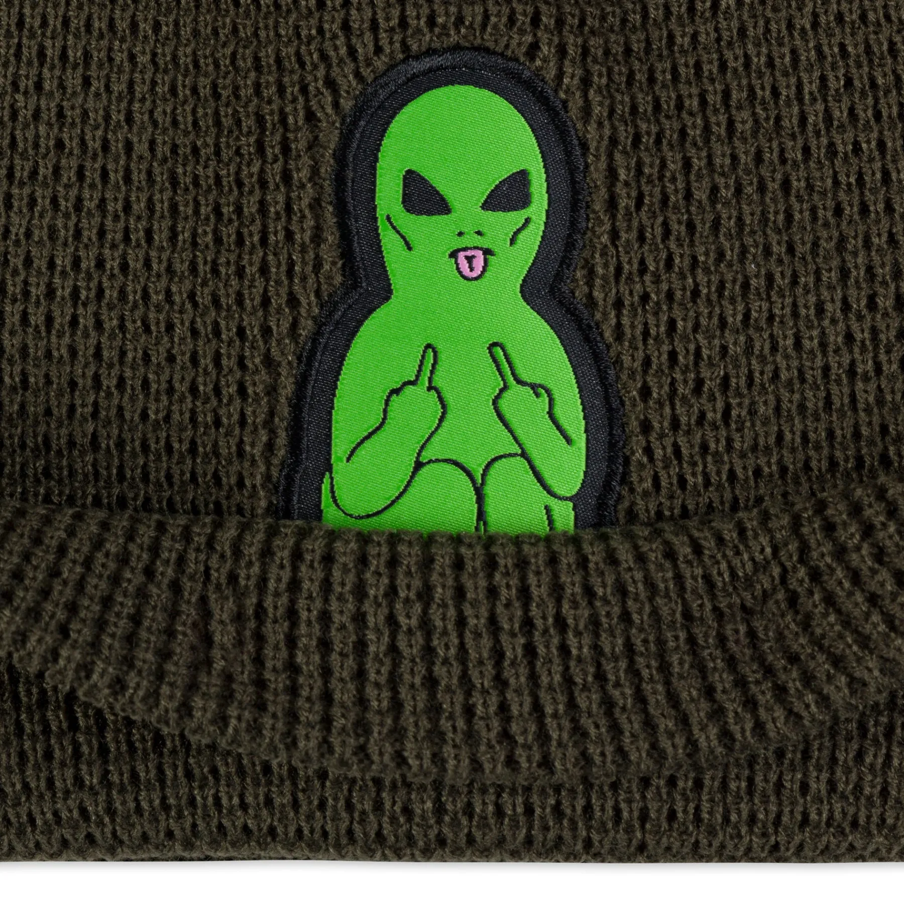 Ripndip Beanies|Stocking Stuffers<Lord Alien Beanie (Dark Olive)