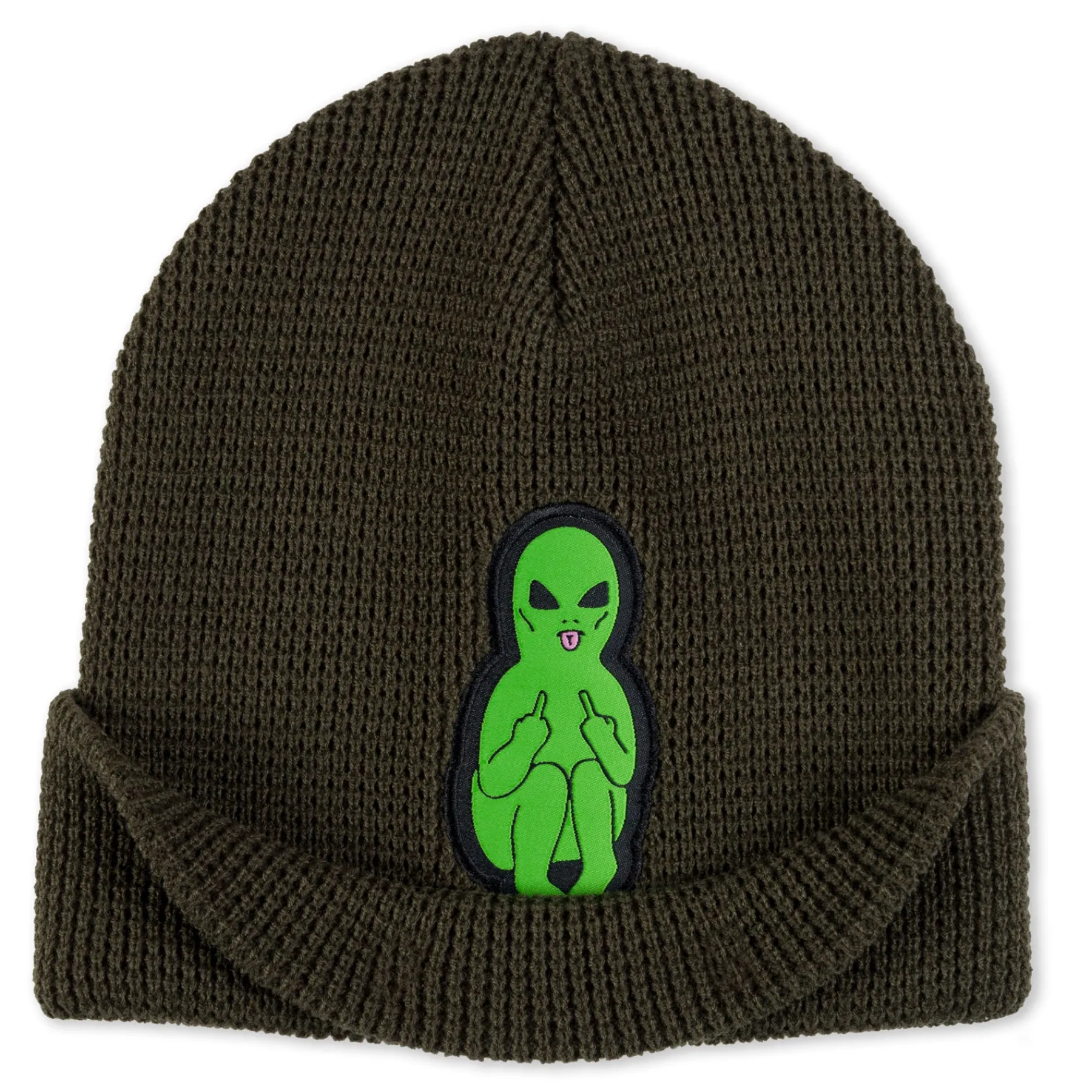 Ripndip Beanies|Stocking Stuffers<Lord Alien Beanie (Dark Olive)