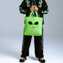 Ripndip Totes<Lord Alien Fluffy Tote  (Green)