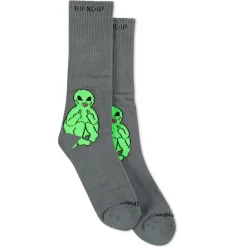 Ripndip Socks|Stocking Stuffers<Lord Alien Socks (Charcoal)