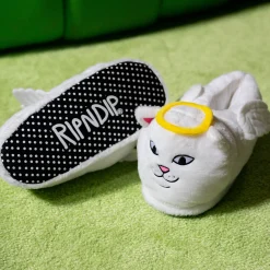Ripndip Slides / Slippers|Shoes<Lord Angel Plush Slippers (White)