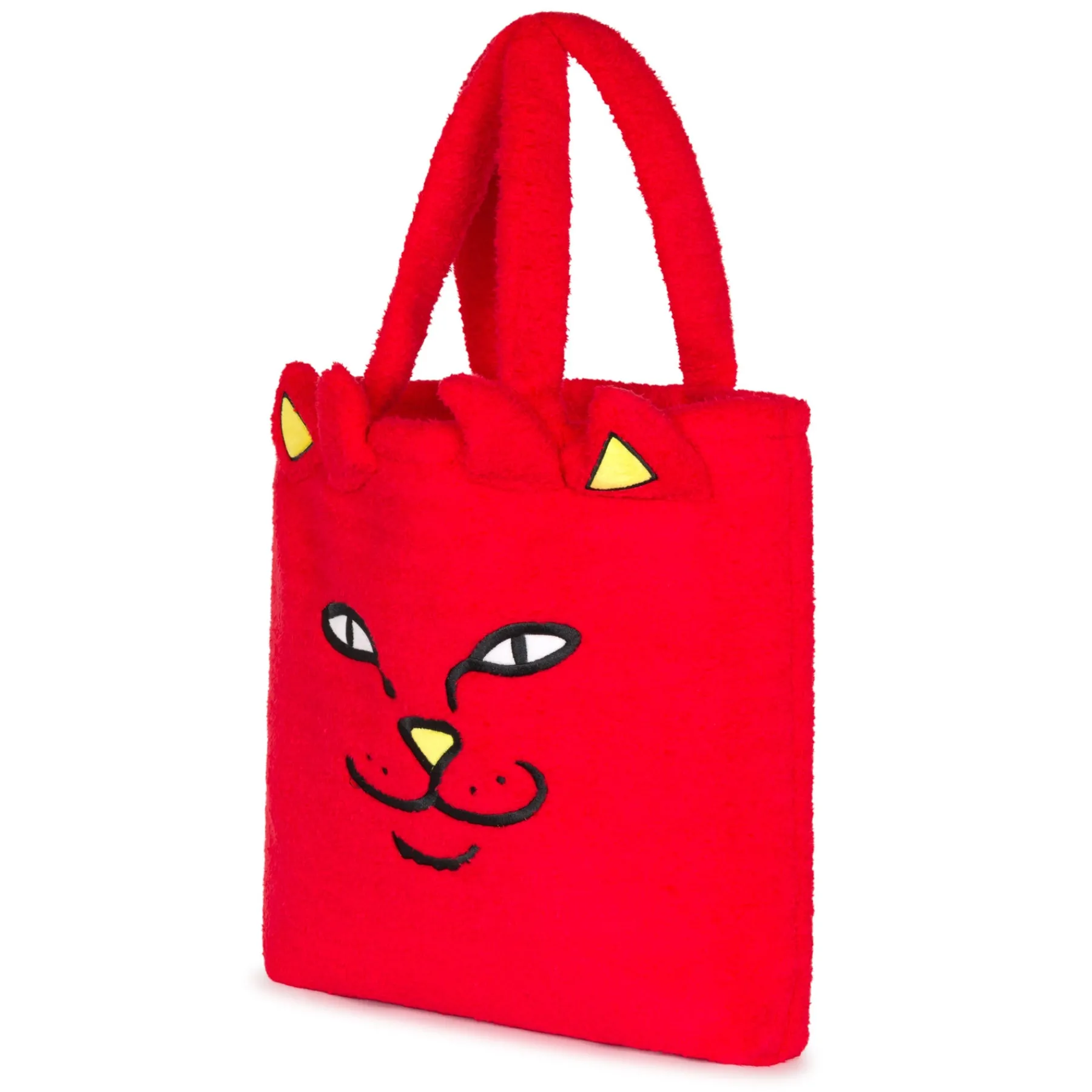 Ripndip Totes<Lord Devil Fluffy Tote (Red)