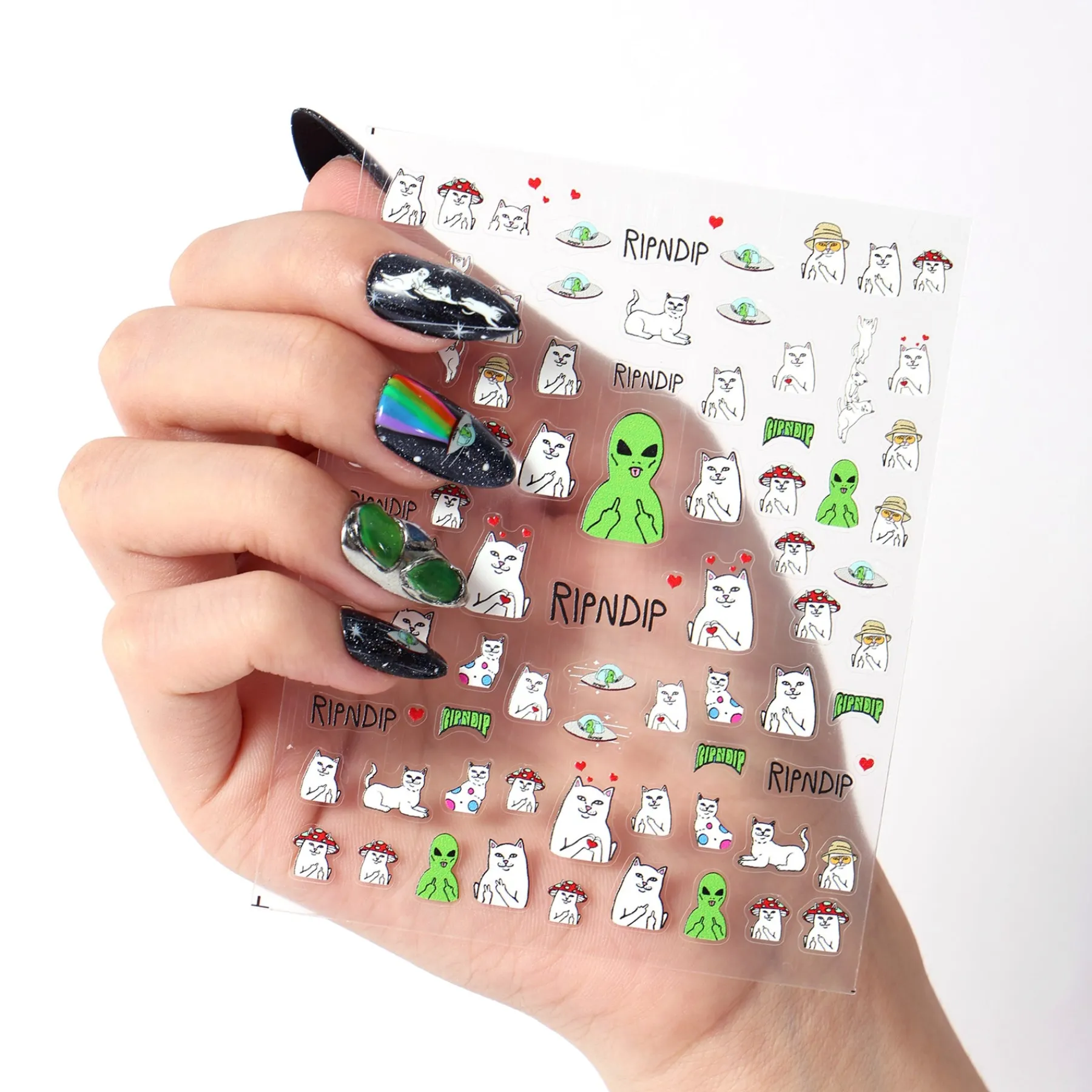 Ripndip Stocking Stuffers<Lord Nermal And Alien Nail Stickers