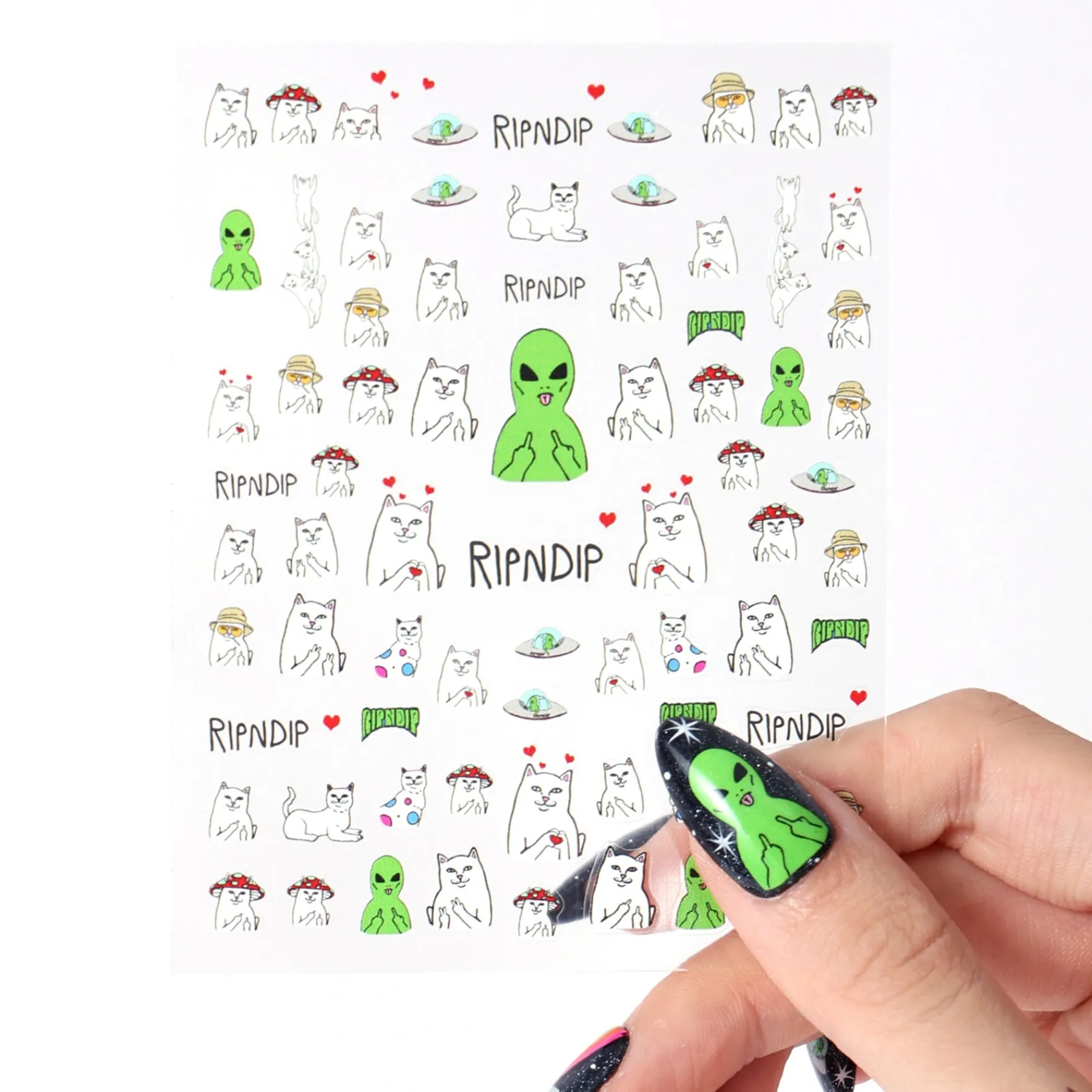 Ripndip Stocking Stuffers<Lord Nermal And Alien Nail Stickers