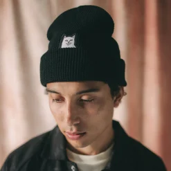 Ripndip Beanies|Stocking Stuffers<Lord Nermal Beanie (Black)