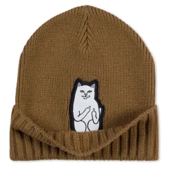 Ripndip Beanies|Stocking Stuffers<Lord Nermal Beanie (Brown)