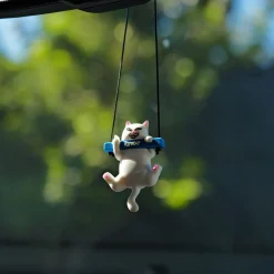 Ripndip Stocking Stuffers|Car Accessories<Lord Nermal Car Ornament (White)
