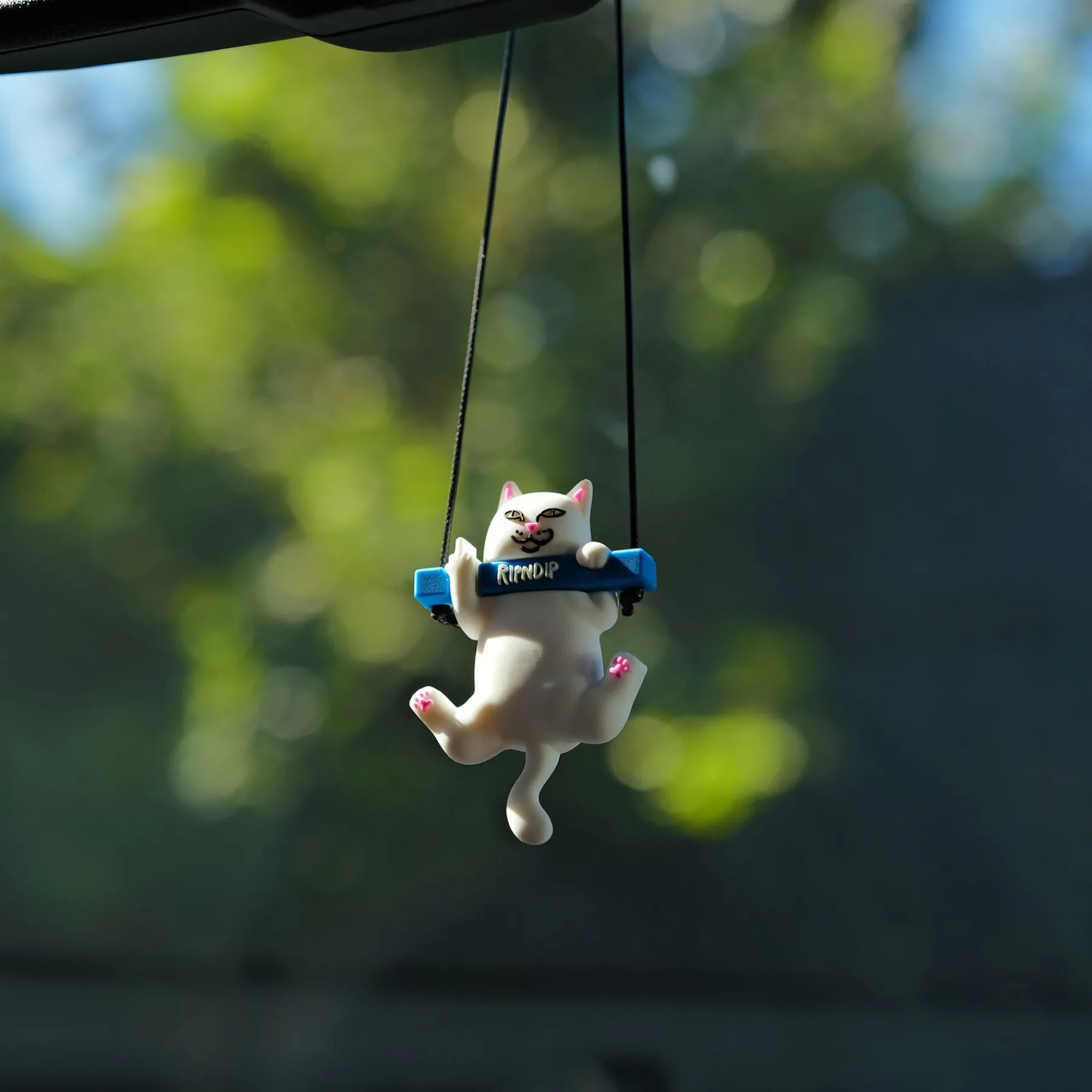 Ripndip Stocking Stuffers|Car Accessories<Lord Nermal Car Ornament (White)