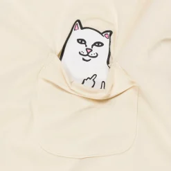 Ripndip Womens|Womens<Lord Nermal Cropped Long Sleeve Pocket Tee (Natural)