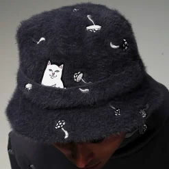 Ripndip Buckets<Lord Nermal Euphoria Sherpa Bucket Hat (Charcoal)