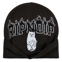 Ripndip Beanies<Lord Nermal Inferno Beanie (Black)