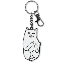 Ripndip Lanyards / Keychains<Lord Nermal Keychain (White)