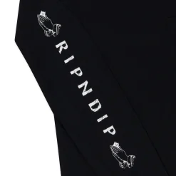 Ripndip Long Sleeve Tees|Lord Nermal Tees<Lord Nermal L/S Pocket Tee (Black)