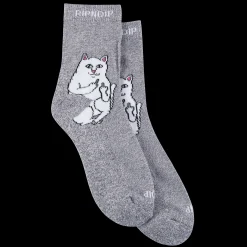 Ripndip Socks|Stocking Stuffers<Lord Nermal Mid Socks (Charcoal Heather)
