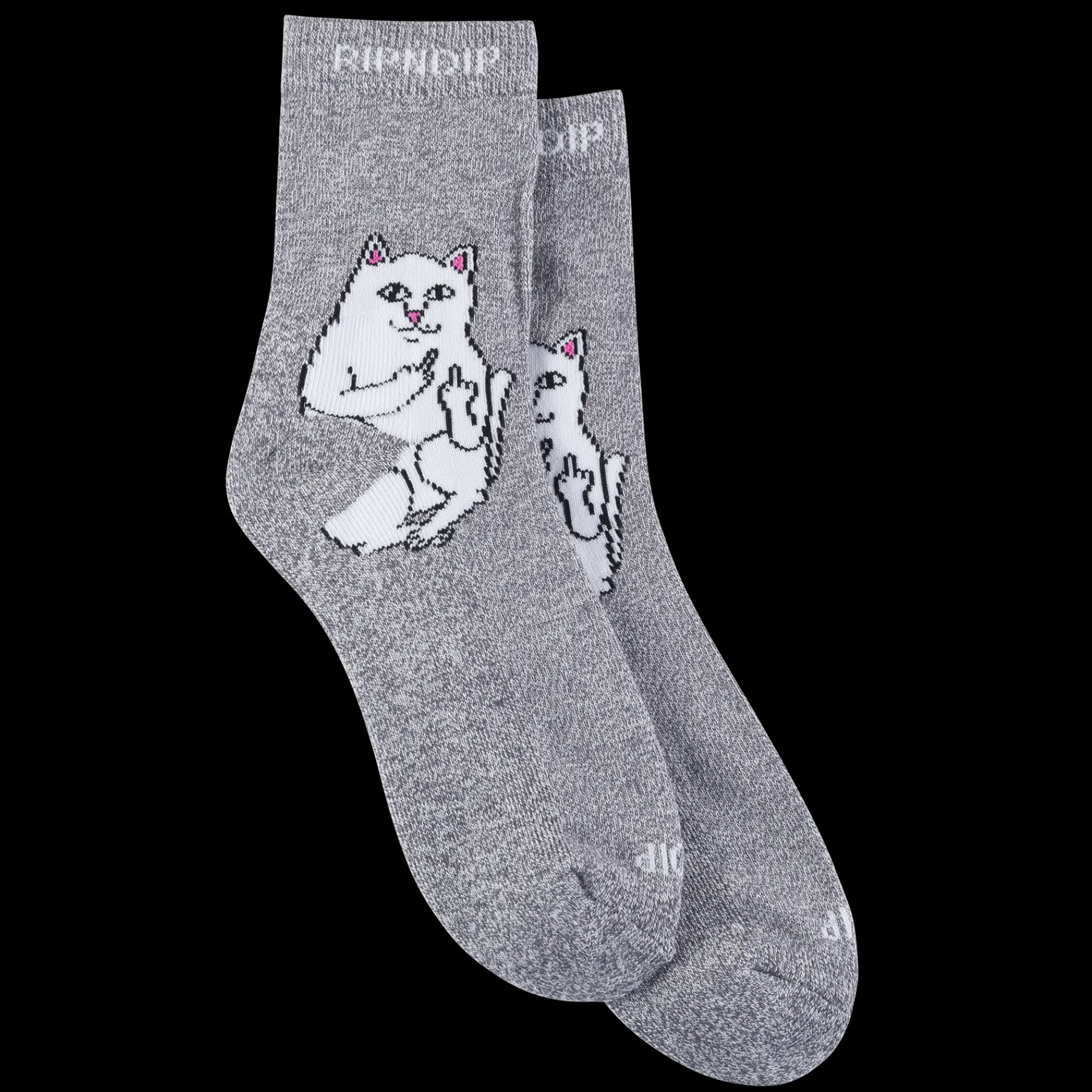 Ripndip Socks|Stocking Stuffers<Lord Nermal Mid Socks (Charcoal Heather)