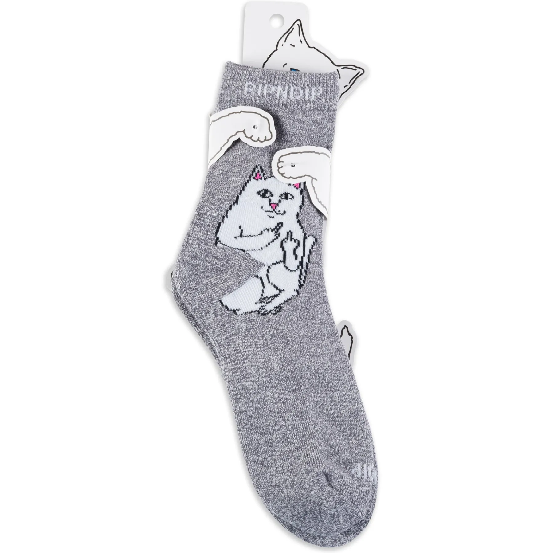 Ripndip Socks|Stocking Stuffers<Lord Nermal Mid Socks (Charcoal Heather)