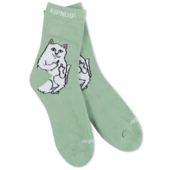 Ripndip Socks|Stocking Stuffers<Lord Nermal Mid Socks (Sage)