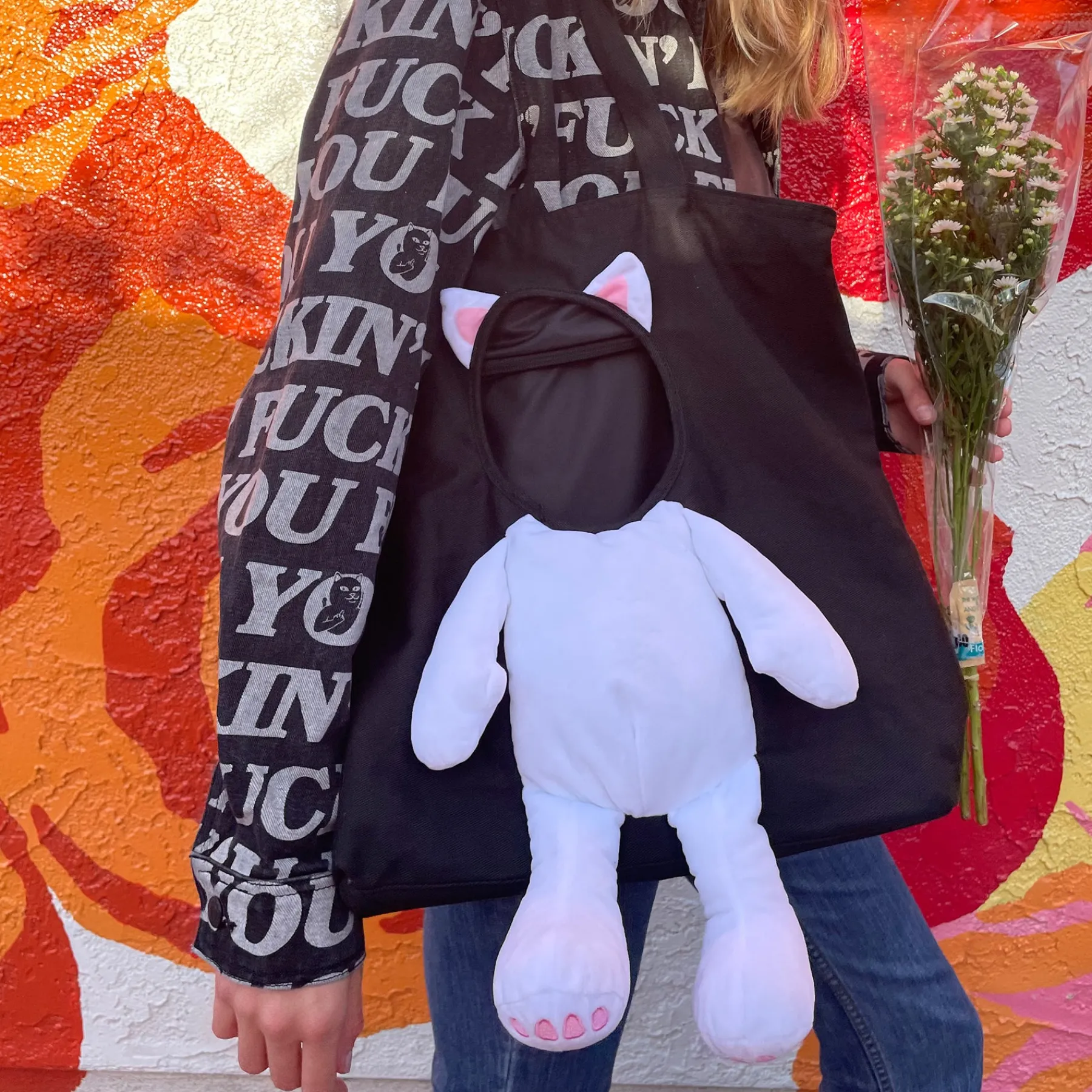 Ripndip Stocking Stuffers|Pet Supplies<Lord Nermal Pet Tote (Black)