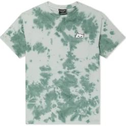 Ripndip Short Sleeve Tees|Lord Nermal Tees<Lord Nermal Pocket Tee (Olive Green Tie Dye)