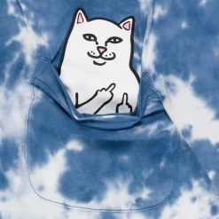 Ripndip Short Sleeve Tees|Lord Nermal Tees<Lord Nermal Pocket Tee (Slate Lightning Wash)