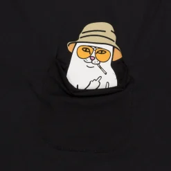 Ripndip Short Sleeve Tees|Lord Nermal Tees<Lord Nermal S Thompson Pocket Tee (Black)